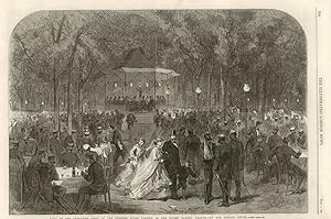 Band of the Grenadier corps of the Burgher guard playing in the Sofien Garten, Prague