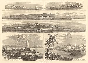Views on the Slave Coast, east Africa