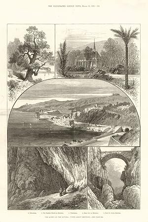 The Queen on the Riviera: Views about Mentone, 1. Olive-trees, 2. The English Church at Mentone, ...