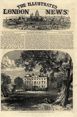 Brocket Hall, Hatfield, Herts, where Lord Palmerston died