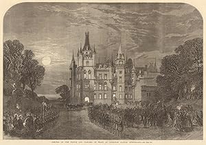 Arrival of the Prince and Princess of Wales at Dunrobin Castle, Sutherland
