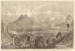 "The Queen's view, lake of Lucerne, from the Pension Wallis", by Collingwood Smith, in the Exhibi...