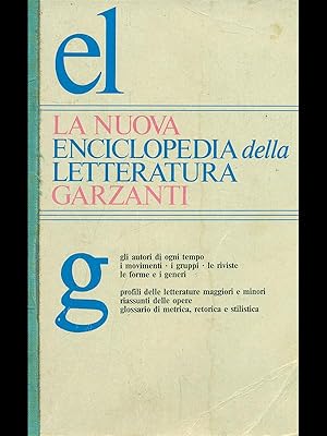 Bild des Verkufers fr La nuova enciclopedia della letteratura Garzanti zum Verkauf von Librodifaccia