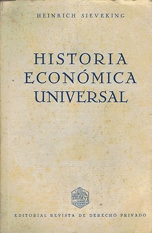 Imagen del vendedor de HISTORIA ECONMICA UNIVERSAL a la venta por Librera Torren de Rueda