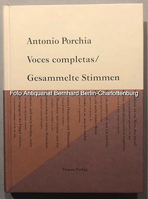 Imagen del vendedor de Voces completas. Gesammelte Stimmen a la venta por Antiquariat Bernhard