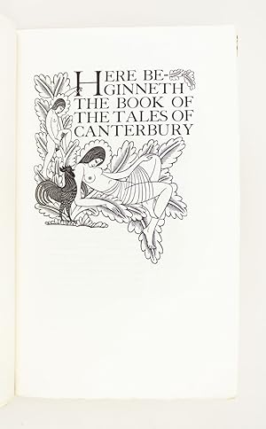 Bild des Verkäufers für THE CANTERBURY TALES zum Verkauf von Phillip J. Pirages Rare Books (ABAA)
