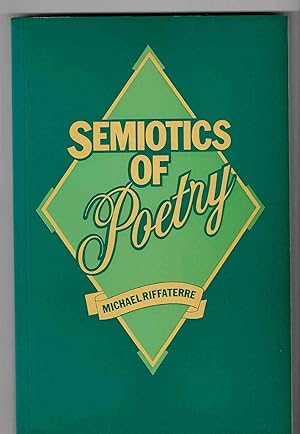 Seller image for Semiotics of Poetry for sale by Walden Books