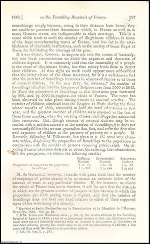 Imagen del vendedor de The Foundling Hospitals of France. An uncommon original article from the British and Foreign Medical Review, 1842. a la venta por Cosmo Books