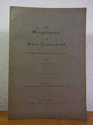 Ein Mangelbrett des Hans Cudewerdt im Hamburgischen Museum für Kunst und Gewerbe. Aus dem Jahrbuc...
