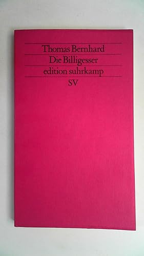 Bild des Verkufers fr Die Billigesser Edition Suhrkamp 1006), zum Verkauf von Antiquariat Maiwald