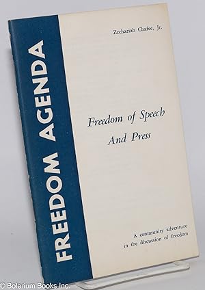 Seller image for Freedom of speech and press for sale by Bolerium Books Inc.