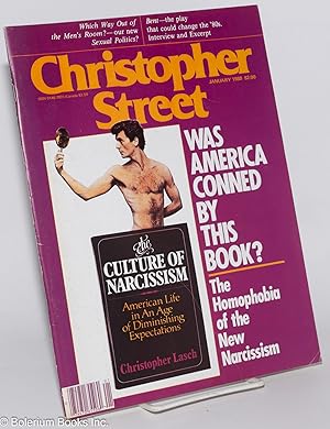 Bild des Verkufers fr Christopher Street: vol. 4, #5, January 1980; Was America Conned by This Book zum Verkauf von Bolerium Books Inc.