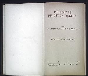 Imagen del vendedor de Deutsche Priester-Gebete. a la venta por books4less (Versandantiquariat Petra Gros GmbH & Co. KG)