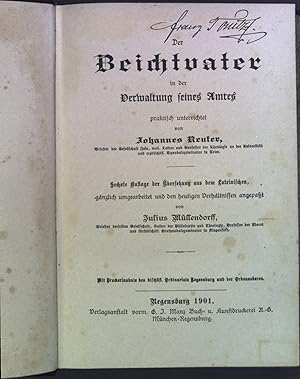 Seller image for Der Beichtvater in der Verwaltung seines Amtes for sale by books4less (Versandantiquariat Petra Gros GmbH & Co. KG)