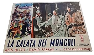 La calata dei Mongoli Fotobusta Lobby card originale George Sherman 1952