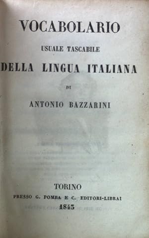 Seller image for Vocabolario usuale Tascabile Della LIingua Iltaliana. for sale by books4less (Versandantiquariat Petra Gros GmbH & Co. KG)