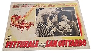 Il vetturale del San Gottardo Fotobusta Lobby card originale Industrialfilm
