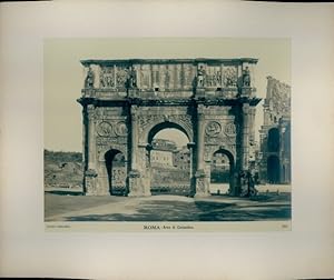 Foto um 1880, Roma Rom Lazio, Arco di Constantino - Edizioni inalterabile 556