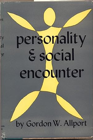 Immagine del venditore per Personality and Social Encounter Selected Essays venduto da avelibro OHG