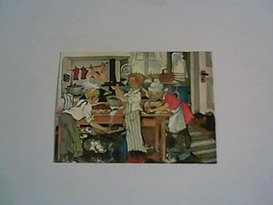 Bild des Verkufers fr Va bakar pepperkakor / Making Gingerbreads : Postkarte zum Verkauf von ANTIQUARIAT FRDEBUCH Inh.Michael Simon