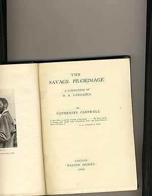 Seller image for The Savage Pilgrimage : A Narrative of D. H. Lawrence for sale by Richard Lemay