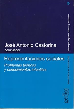 Seller image for Representaciones sociales : problemas tericos y conocimientos infantiles for sale by Bcher bei den 7 Bergen