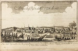 Affaire bey Pasewalck d. Oct. Ao 1760. Kupferstich aus Raspe (Ben Joachai)