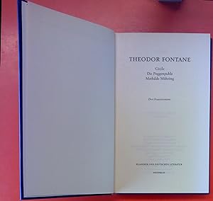 Image du vendeur pour Theodor Fontane. Cecile - Die Poggenpuhls - Mathilde Mhring. Drei Frauenromane. mis en vente par biblion2