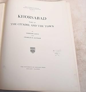 Khorsabad. Part II. The Citadel and the Town