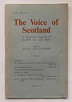 The Voice of Scotland: A Quarterly Magazine of Scottish Arts and Affairs, Vol. IX, No. 2