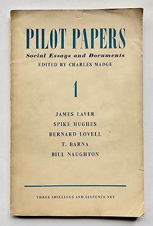 Immagine del venditore per Pilot Papers: Social Essays and Documents, No. 1 venduto da George Ong Books