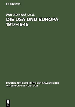 Seller image for Die USA und Europa 1917-1945 for sale by moluna
