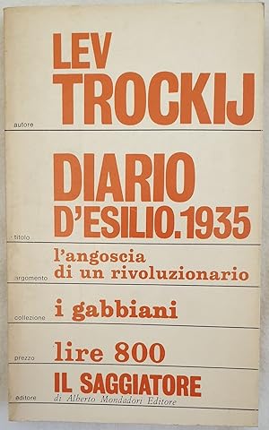 DIARIO D'ESILIO 1935 TRADUZIONE DI BRUNO MAFFI,