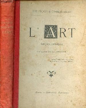 Seller image for L'art simples entretiens  l'usage de la jeunesse. for sale by Le-Livre