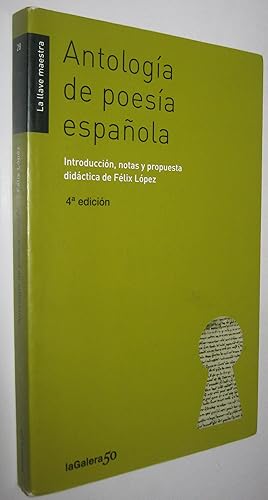 Image du vendeur pour ANTOLOGIA DE POESIA ESPAOLA mis en vente par UNIO11 IMPORT S.L.