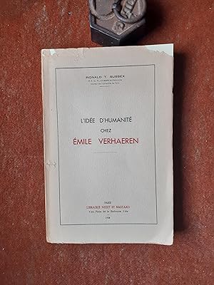 L'idée d'humanité chez Emile Verhaeren