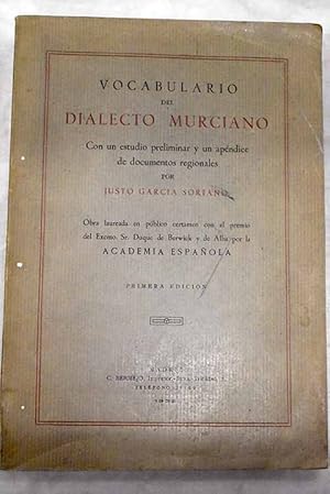 Imagen del vendedor de Vocabulario del dialecto murciano a la venta por Alcan Libros