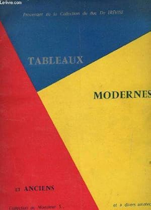 Bild des Verkufers fr Catalogue : Tableaux Modernes Et Anciens - Collection Du Duc De Trevise zum Verkauf von JLG_livres anciens et modernes
