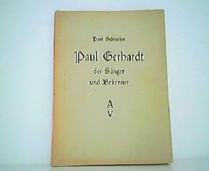 Seller image for Paul Gerhardt der Snder und Bekenner. for sale by Antiquariat Kirchheim