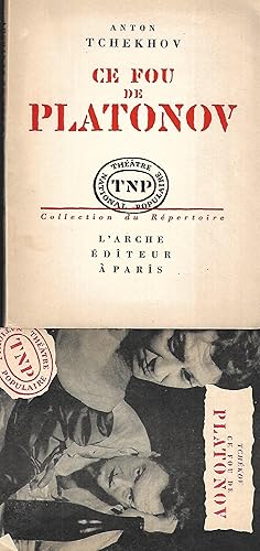 Seller image for Ce fou de Platonov Pice en 4 actes Version franaise de Pol Quentin for sale by LES TEMPS MODERNES