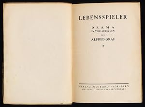 Lebensspieler : Drama in vier (4) Aufzügen.