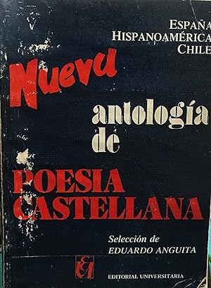 Bild des Verkufers fr Nueva antologa de poesa castellana. Espaa - Hispanoamrica - Chile zum Verkauf von Librera Monte Sarmiento