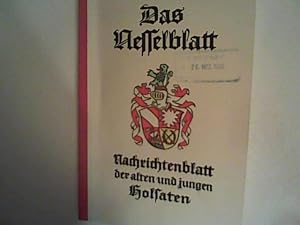 Das Nesselblatt, Nachrichtenblatt der alten und jungen Holsaten, 37. Jahrgang, Nr. 3