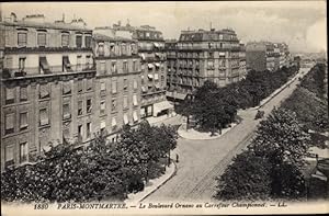 Seller image for Ansichtskarte / Postkarte Paris XVIII. Arrondissement Buttes-Montmartre, Le Boulevard Ornano au Carrefour Championnet for sale by akpool GmbH