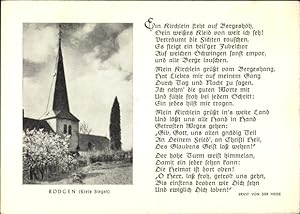 Seller image for Ansichtskarte / Postkarte Rdgen Obersdorf Wilnsdorf Nordrhein Westfalen, Kirche, Gedicht for sale by akpool GmbH