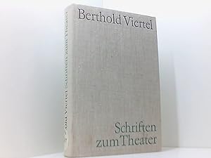 Immagine del venditore per Schriften zum Theater. venduto da Book Broker