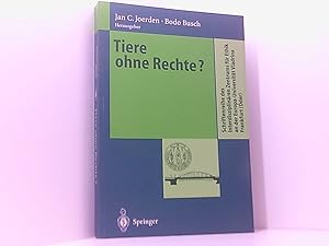 Seller image for Tiere ohne Rechte?: Beitr. d. 3. Symposiums d. Interdisziplinren Zentrums f. Ethik (IZE) (Schriftenreihe des Interdisziplinren Zentrums fr Ethik an der Europa-Universitt Viadrina Frankfurt (Oder)) for sale by Book Broker