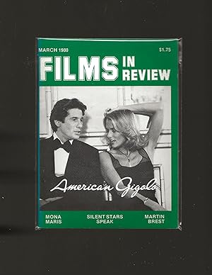 Films in Review March 1980 Richard Gere and Lauren Hutton in "American Gigolo"