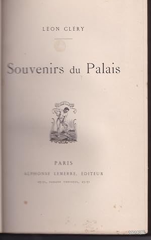 Seller image for Souvenirs du Palais. for sale by Apart