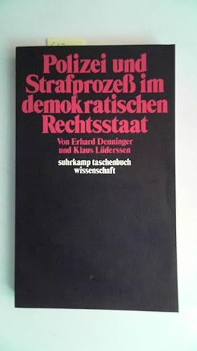 Seller image for Polizei und Strafproze im demokratischen Rechtsstaat (Suhrkamp Taschenbuch228) for sale by Antiquariat Maiwald